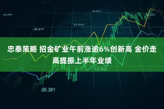 忠泰策略 招金矿业午前涨逾6%创新高 金价走高提振上半年业绩