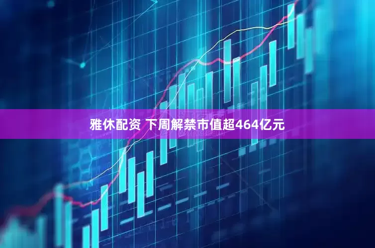 雅休配资 下周解禁市值超464亿元